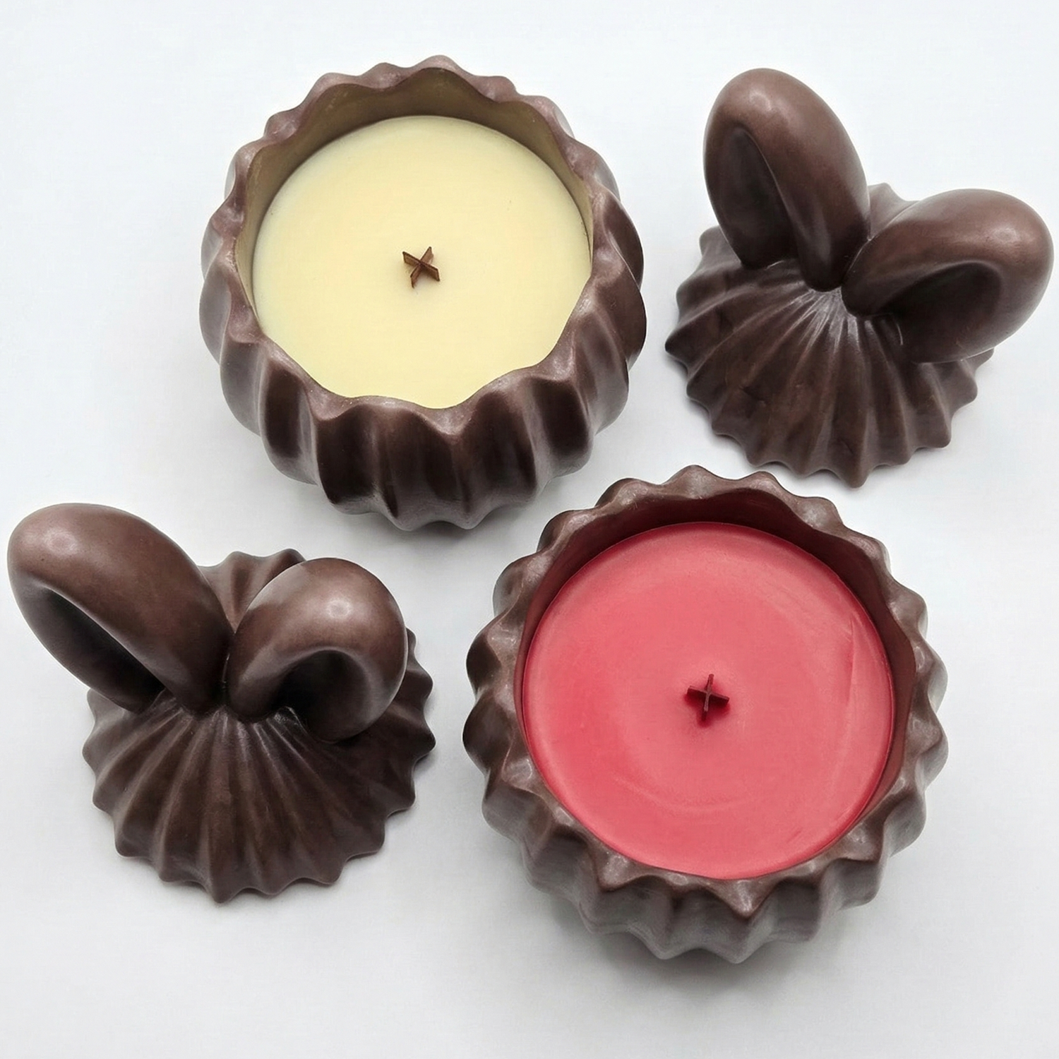Lumânare Choco Iepure - Maro / Cireșe, Migdale