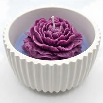 Lumânare Vis de Levănțică - Albă / Violet / Levănțică